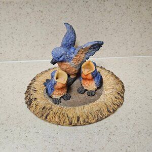 Vintage 90s Miniature Resin Tea Set - Birds Nest Trinket